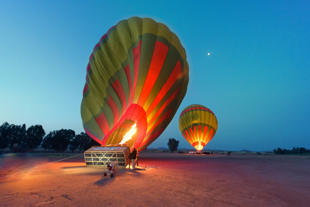 sunrise hot air balloon ride