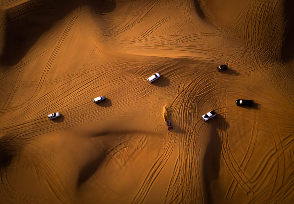 red dune desert safari with quad bike