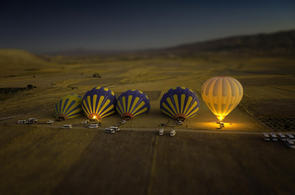 hot air balloon photoshoot ideas